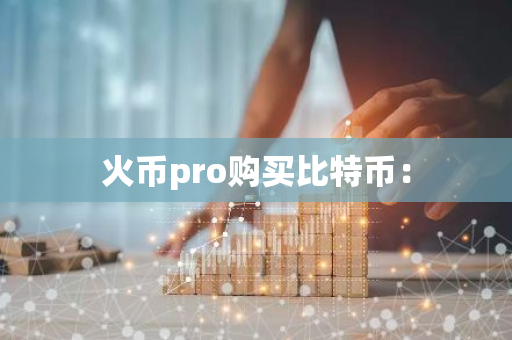 火币pro购买比特币：