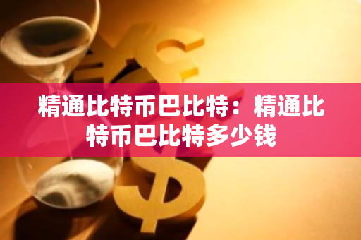 精通比特币巴比特：精通比特币巴比特多少钱