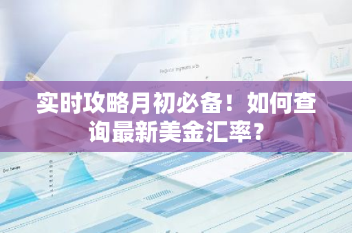 实时攻略月初必备！如何查询最新美金汇率？