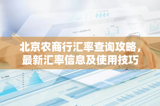 北京农商行汇率查询攻略，最新汇率信息及使用技巧