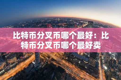 比特币分叉币哪个最好：比特币分叉币哪个最好卖-第1张图片-智财锋资讯网