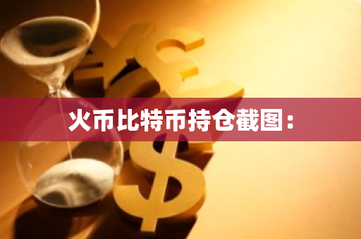 火币比特币持仓截图：-第1张图片-智财锋资讯网