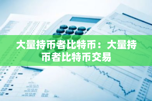 大量持币者比特币：大量持币者比特币交易-第1张图片-智财锋资讯网