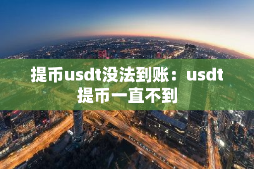 提币usdt没法到账：usdt提币一直不到