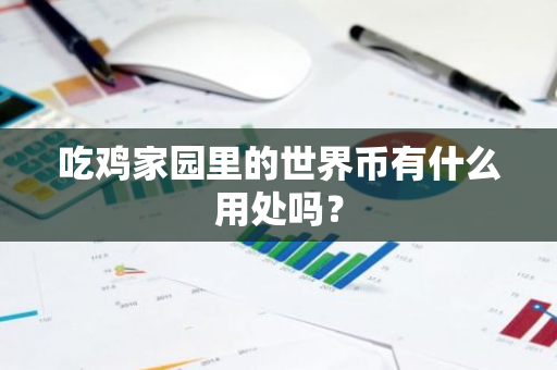 吃鸡家园里的世界币有什么用处吗？-第1张图片-智财锋资讯网