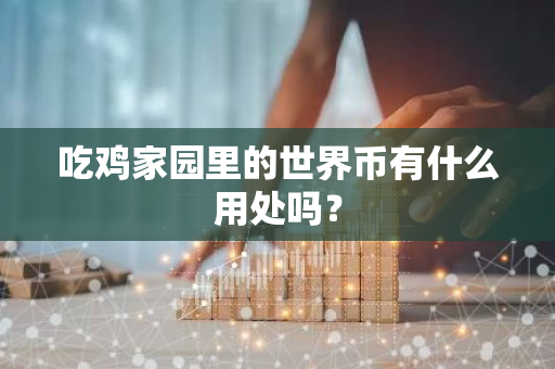 吃鸡家园里的世界币有什么用处吗？-第1张图片-智财锋资讯网