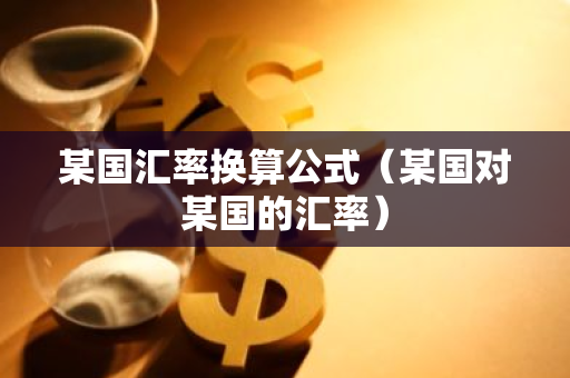 某国汇率换算公式（某国对某国的汇率）