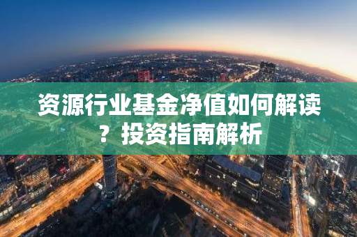 资源行业基金净值如何解读？投资指南解析-第1张图片-智财锋资讯网