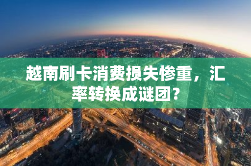 越南刷卡消费损失惨重，汇率转换成谜团？-第1张图片-智财锋资讯网