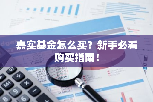 嘉实基金怎么买？新手必看购买指南！