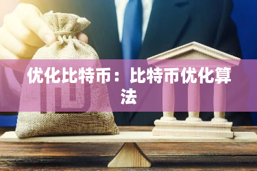 优化比特币：比特币优化算法