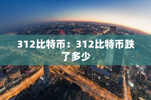312比特币：312比特币跌了多少-第1张图片-智财锋资讯网