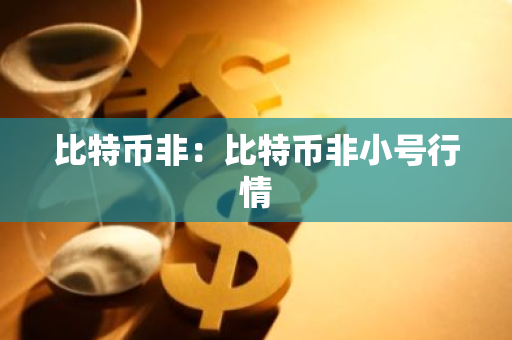 比特币非：比特币非小号行情-第1张图片-智财锋资讯网