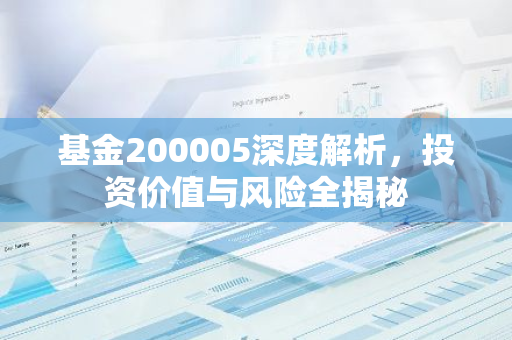 基金200005深度解析,投资价值与风险全揭秘-第1张图片-智财锋资讯网 基金200005深度解析,投资价值与风险全揭秘-第1张图片-智财锋资讯网
