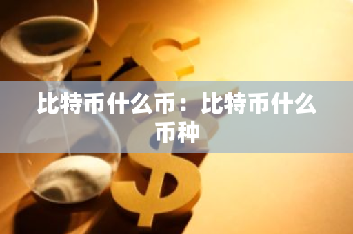 比特币什么币：比特币什么币种