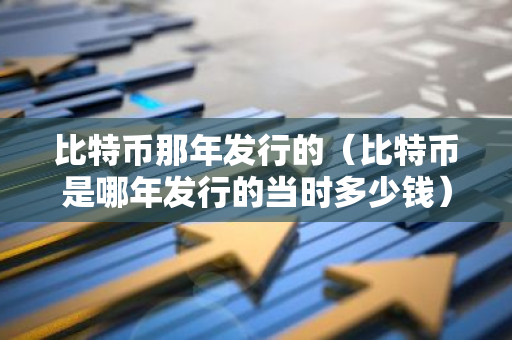 比特币那年发行的（比特币是哪年发行的当时多少钱）