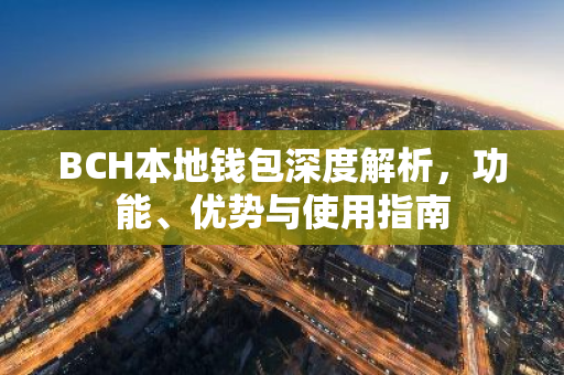 BCH本地钱包深度解析，功能、优势与使用指南-第1张图片-智财锋资讯网