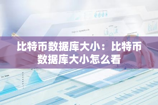 比特币数据库大小：比特币数据库大小怎么看