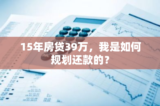 15年房贷39万，我是如何规划还款的？