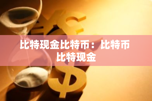 比特现金比特币：比特币 比特现金-第1张图片-智财锋资讯网
