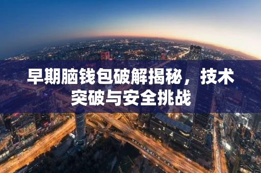 早期脑钱包破解揭秘，技术突破与安全挑战-第1张图片-智财锋资讯网