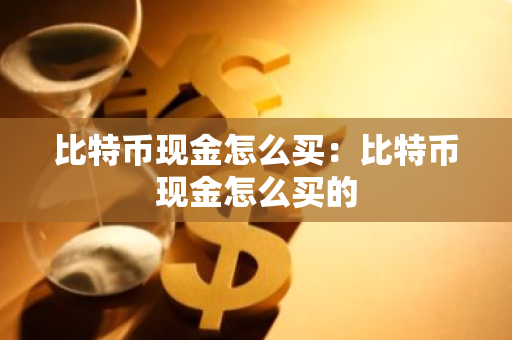 比特币现金怎么买：比特币现金怎么买的-第1张图片-智财锋资讯网