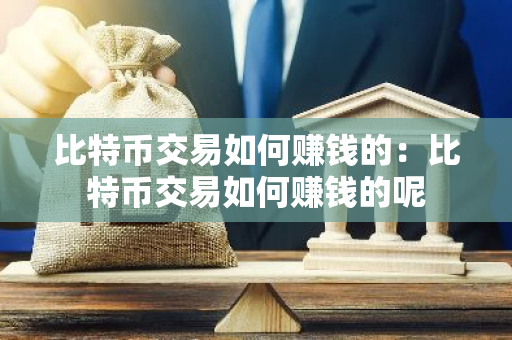 比特币交易如何赚钱的：比特币交易如何赚钱的呢-第1张图片-智财锋资讯网