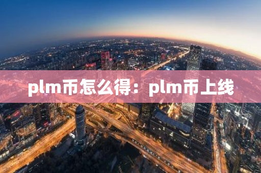plm币怎么得：plm币上线-第1张图片-智财锋资讯网