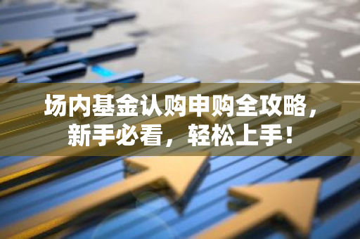 场内基金认购申购全攻略，新手必看，轻松上手！