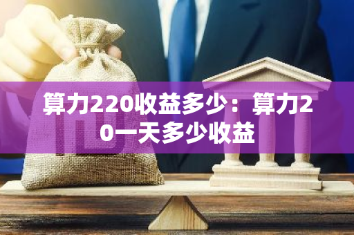算力220收益多少：算力20一天多少收益