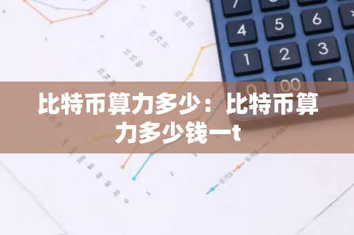 比特币算力多少：比特币算力多少钱一t