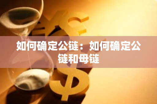 如何确定公链：如何确定公链和母链