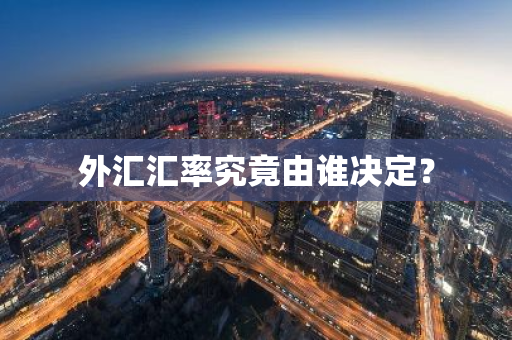 外汇汇率究竟由谁决定？-第1张图片-智财锋资讯网