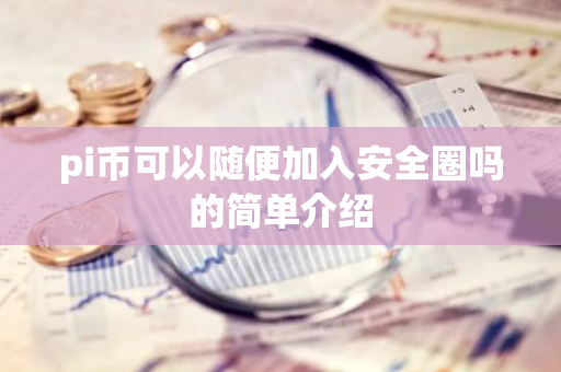 pi币可以随便加入安全圈吗的简单介绍-第1张图片-智财锋资讯网