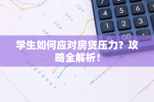 学生如何应对房贷压力？攻略全解析！