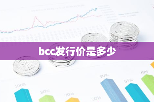 bcc发行价是多少-第1张图片-智财锋资讯网