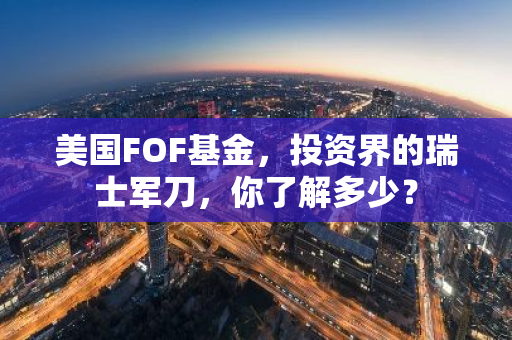美国FOF基金，投资界的瑞士军刀，你了解多少？-第1张图片-智财锋资讯网