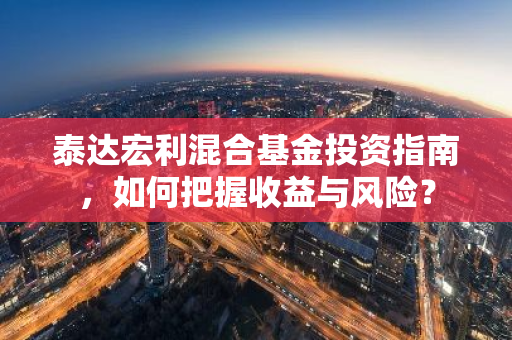 泰达宏利混合基金投资指南，如何把握收益与风险？