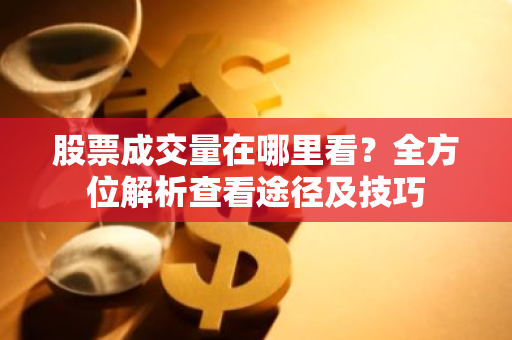 股票成交量在哪里看？全方位解析查看途径及技巧