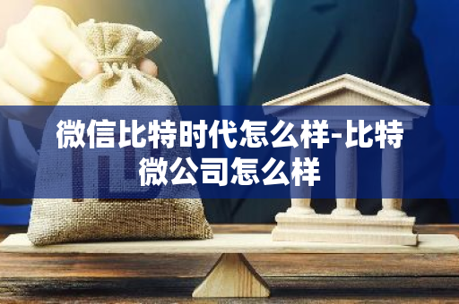 微信比特时代怎么样-比特微公司怎么样-第1张图片-智财锋资讯网