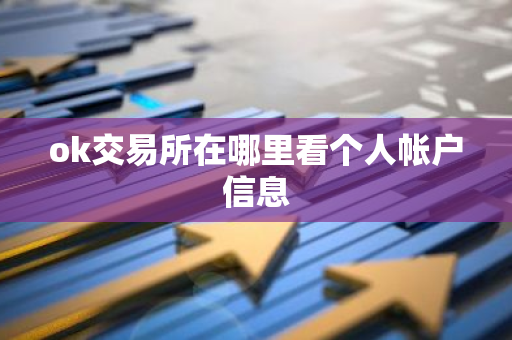 ok交易所在哪里看个人帐户信息