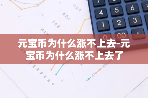 元宝币为什么涨不上去-元宝币为什么涨不上去了