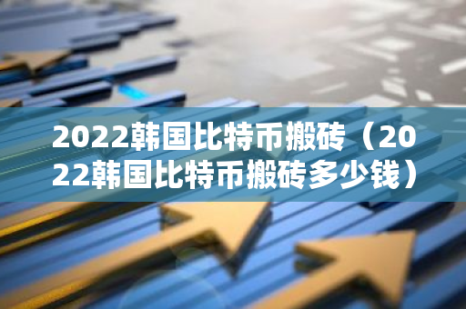 2022韩国比特币搬砖（2022韩国比特币搬砖多少钱）-第1张图片-智财锋资讯网