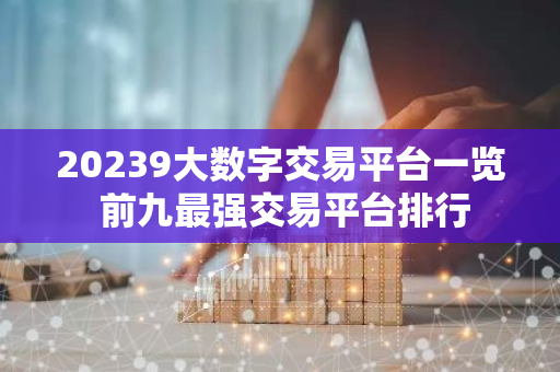 20239大数字交易平台一览 前九最强交易平台排行-第1张图片-智财锋资讯网