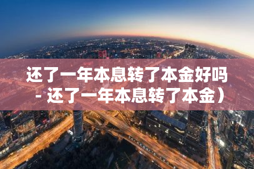 还了一年本息转了本金好吗 - 还了一年本息转了本金）