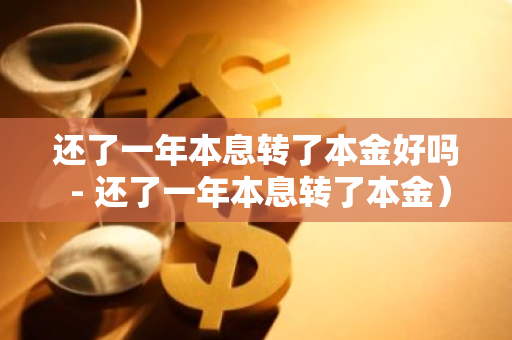 还了一年本息转了本金好吗 - 还了一年本息转了本金）-第1张图片-智财锋资讯网