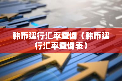 韩币建行汇率查询（韩币建行汇率查询表）