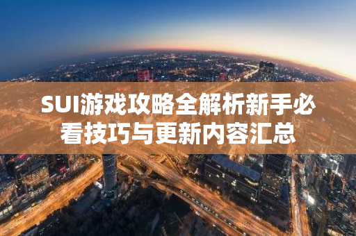 SUI游戏攻略全解析新手必看技巧与更新内容汇总