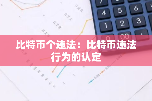 比特币个违法：比特币违法行为的认定-第1张图片-智财锋资讯网