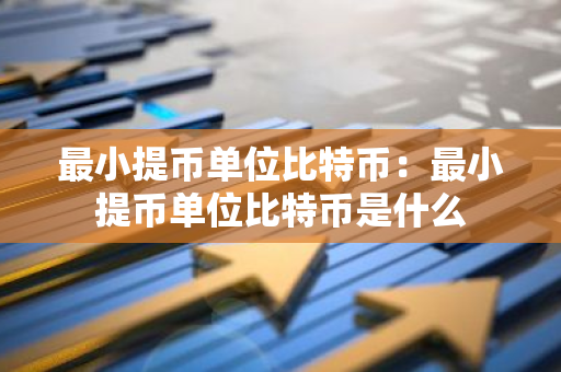 最小提币单位比特币：最小提币单位比特币是什么